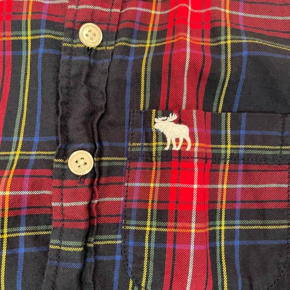 Abercrombie Kids Tartan Plaid Button Up Long Sleeve Shirt - Picture 2 of 5